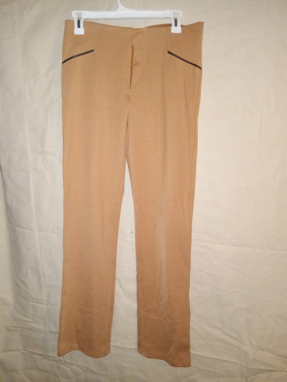 Women's Slim Fit Tan/ Copper Dress Pants